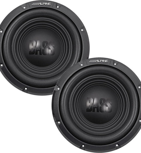 Alpine W12S4 12-inch Single 4 Ohm Subwoofer Bundle