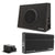 Alpine SBT-S10V RUX-KNOB.2 KTA-200M Mono Power Pack Amp with 10" Loaded Subwoofer Truck Enclosure and Bass Knob
