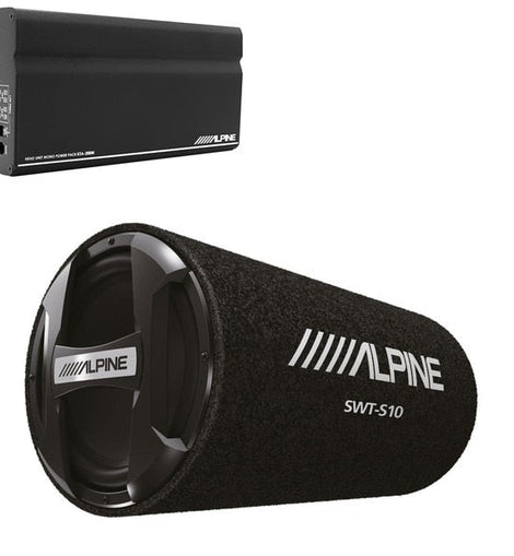 Alpine KTA-200M Mono Power Pack Amp with SWT-S10 10