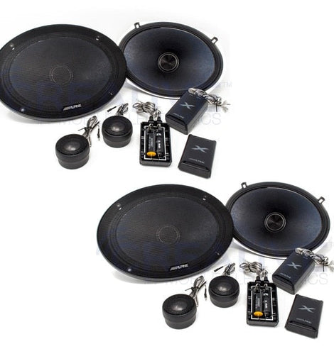 Alpine X-S69C Bundle - Two pairs of X-Series 6x9 Inch Component 2-Way Speakers