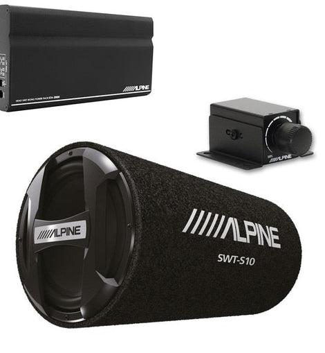 Alpine KTA-200M Mono Power Pack Amp, SWT-S10 10