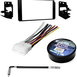 AT Bundle111 Car Stereo Installation Kit Compatible with Cadillac 1999 – 2000 Escalade In-Dash Mounting Kit Antenna Harness for Double Din Radio Receivers