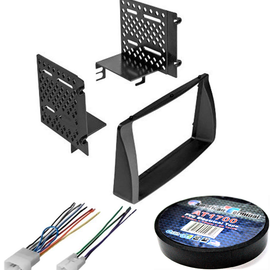 AT Bundle114 Car Stereo Installation Kit Compatible with Toyota Corolla 2003 – 2008 In-Dash Mounting Kit, and Harness for Double Din Radio Receivers
