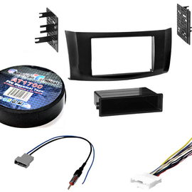 AT Bundle115 Car Stereo Installation Kit Compatible with Nissan Sentra 2013 – 2016 In-Dash Mounting Kit, Antenna, and Harness for Double Din Radio Receivers