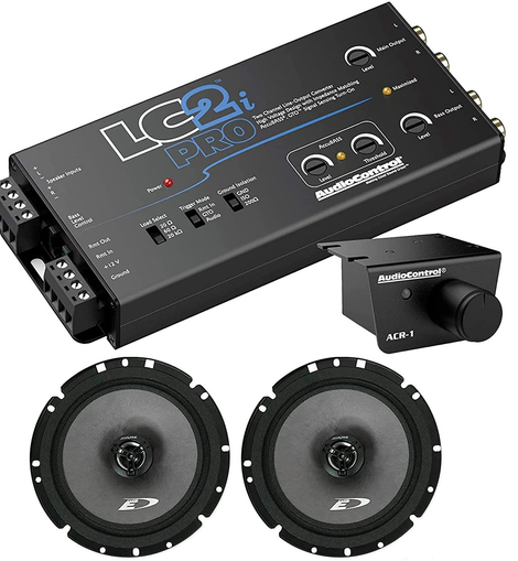 AudioControl LC2i PRO 2-Channel Line Output Converter & Alpine SXE1726S Speakers Bundle
