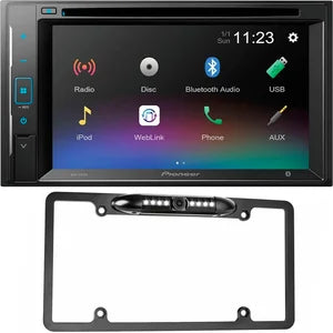 Pioneer AVH-241EX DVD Receiver with License Plate Backup Camera