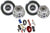 2 Absolute Axis AX1000 10-Inch 1000W Power Subwoofer & 4 Gauge Amp Kit