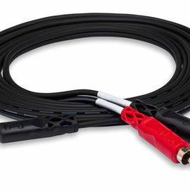 Hosa Stereo Breakout Cable 3.5 mm TRS to Dual RCA