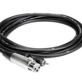 Hosa XRF-115 Unbalanced Interconnect, XLR3F to RCA - 15 Feet