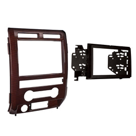 Metra 95-5822CM Double DIN Installation Dash Kit - Compatible Fits for Ford F-150 2009-2010 - Curly Maple