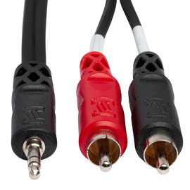 Hosa Stereo Breakout Cable 3.5 mm TRS to Dual RCA