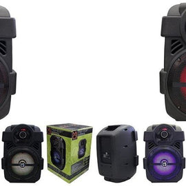 2 MR DJ PSE80BT 8" Portable Bluetooth Active Speaker Rechargeable Battery Party Speaker 1200 Watts