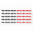 Tsunami TSX-1618GA-FERR 100-Piece Red and Black 16/18GA Ferrules - Refill Pack