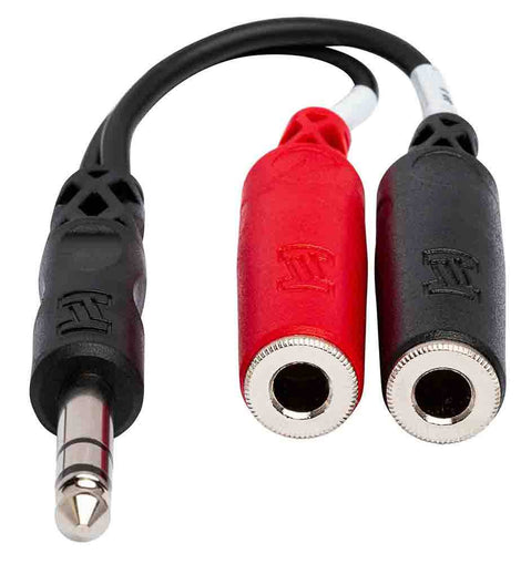 Hosa YPP-117 Stereo Breakout Cable 1/4 in TRS to Dual 1/4 in TSF
