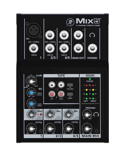 Mackie Mix5 5-Channel Compact Mixer With 2 Stereo 1/4" Line Inputs