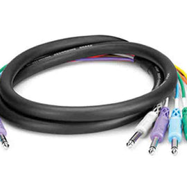Hosa STP-803, 4-channel 1/4 Inch TRS to Dual 1/4 Inch TS - (9.75 Feet)