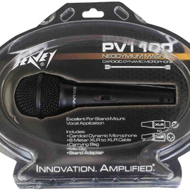 Peavey PVI 100 XLR Dynamic Cardioid Microphone with XLR Cable