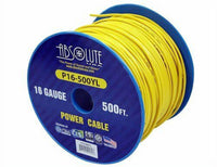 Absolute USA P16-500YL 16 Gauge 500FT Primary Power & Remote Wire – Yellow