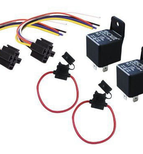 2 Absolute In-line ATC Fuse Holder Relay RLS125 Relay SPDT 30/40A SRS105 5-Pin Relay Socket