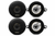 2 Pair Absolute BLS-3050 3.5" 2-Way 200W Full-Range Coaxial Car Speakers