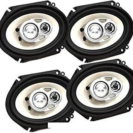 4 Pair Absolute BLS-6803 Blast Series 6x8 Inches 3 Way Car/Marine/ATV/UTV Speakers 640 Watts