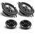 Alpine BRV-S40C 4" BassRev Series 2-Way 4-ohm Component Speaker System