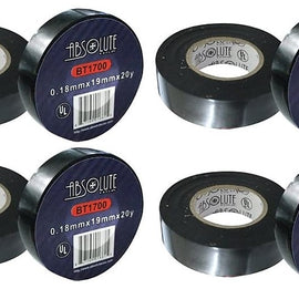 4 Absolute  BT1700 Universal General Use Black 0.18mm x 3/4-Inch x 20Yd Electrical Tape