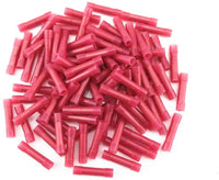 Absolute 500pcs 22-18 Gauge Butt Insulated Splice Terminals Electrical Wire Crimp Connectors Red