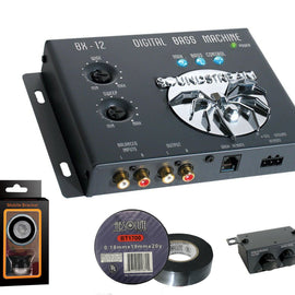 Soundstream BX-12 Digital Bass Reconstruction Processor with Remote + Free Absolute Electrical Tape+ Phone Holder