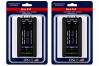 2 Absolute HLA550 2-Ch High-to-Low Line Output Converter Adjustable Speaker Level to RCA Converter