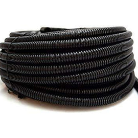 100 Feet 1/4" Split Loom - Tubing Wire Conduit Hose Cover Auto Home Marine Black