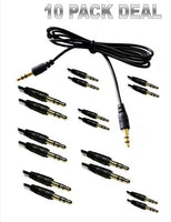 Nippon America 10 Pack 6' 3.5Mm Auxilary Cord Male Gold Car Aux Stereo Audio Cable Pc Ipod Mp3 Electronic_Cable
