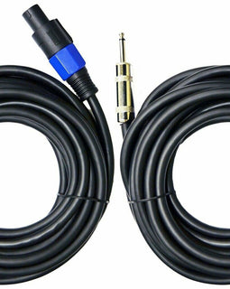 2 MK Audio MKQSM6 ¼” Male to Speakon Male 6 Ft. True 12 Gauge Wire PA DJ Pro Audio Speaker Cable