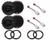 Rockford Fosgate R165X3 6.5" Front/Rear Speakers + Harness + Adapter Fit 98-13 VW Jetta