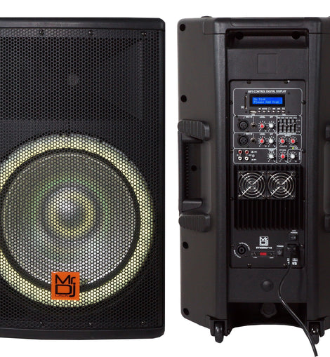 MR DJ SYNERGY15 Pro Audio Indoor Outdoor Ultra Powerful DJ Bluetooth 4500W