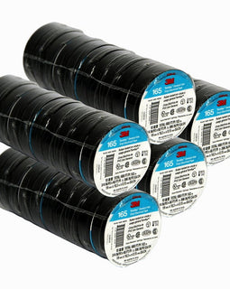 100 3M 1700 165 Temflex Insulated Vinyl Black Electrical Tape 3/4" x 60' FT