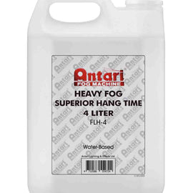 Antari FLH4 Heavy-Density & Long Hang Time Fog Fluid 1 Gallons, Clear