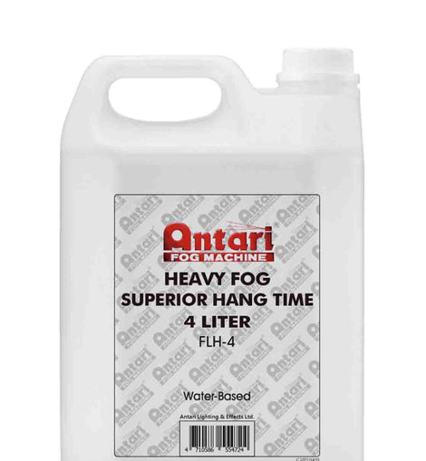 Antari FLH4 Heavy-Density & Long Hang Time Fog Fluid 1 Gallons, Clear