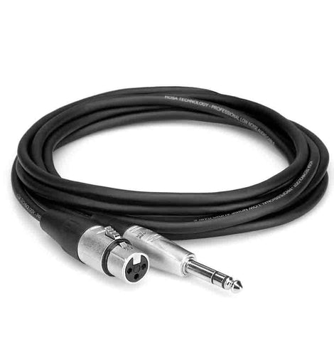 Hosa HXS-005 Pro Balanced Interconnect Cable, REAN XLR3F to 1/4 in TRS - 5 Feet