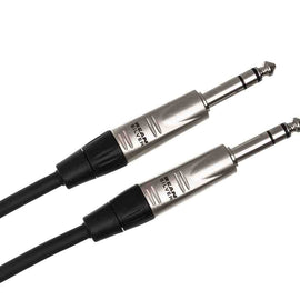 Hosa HSS-005 Pro Balanced Interconnect Cable REAN 1/4-inch TRS Male to REAN 1/4-inch TRS Male - 5 FT