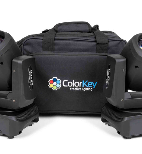 Colorkey CKU-5062, Mover Beam 100 2-Pack Bundle with Carrying Bag