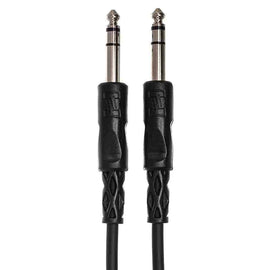 Hosa CSS-103 Balanced Interconnect Cable, 1/4 in TRS to Same - 3FT