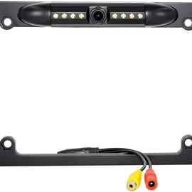 Black Backup Camera Rearview License Plate for SONY XAV-AX4000 XAVAX4000