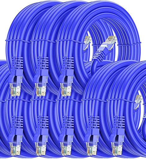 10 American Terminal EPC3BL 3' Cat6a Ethernet network patch cable RJ45 23AWG 600M solid copper wire 3'