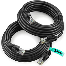 2 AT EPC3BK 3' Cat6a Ethernet network patch cable solid copper wire