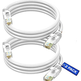 4 A-T EPC3WH 3' Cat6 patch cable Cat6a Ethernet network patch cable RJ45 23AWG 600M solid copper wire 3' White