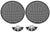 2X 15" Subwoofer Metal Mesh Cover Waffle Speaker Grill Protect Guard Car Audio
