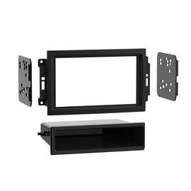 Metra 99-6510 Single-DIN Car Stereo Multi-Kit - Compatible Fits for Chrysler Dodge Jeep (with Factory Nav) 2004-2009