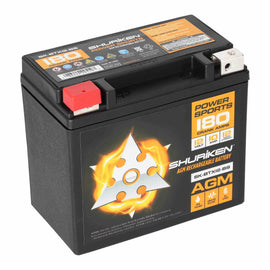 Shuriken SK-BTX12-BS 180 CRANK AMPS / 10AMP HOURS AGM Power Sports 12V Battery
