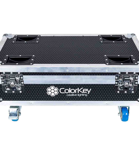 Colorkey CKU-9028 Charging Road Case for Mobilepar Mini Hex 4 Uplights